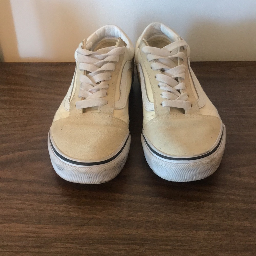 Cream Vans lace up Sneakers
